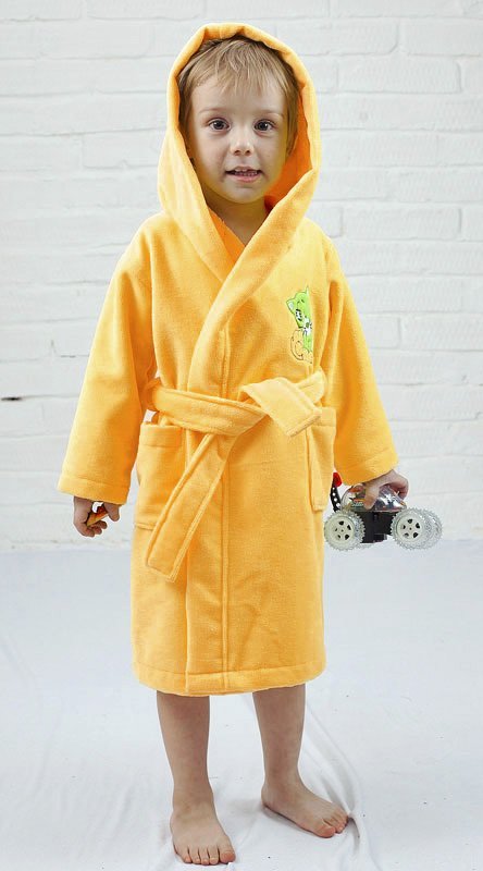 Детский желтый халат Baby из бамбука Five Wien рис. 1