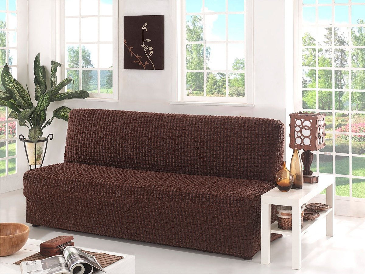 Чехол для дивана 3x местный 2650 Bulsan коричневый Karna