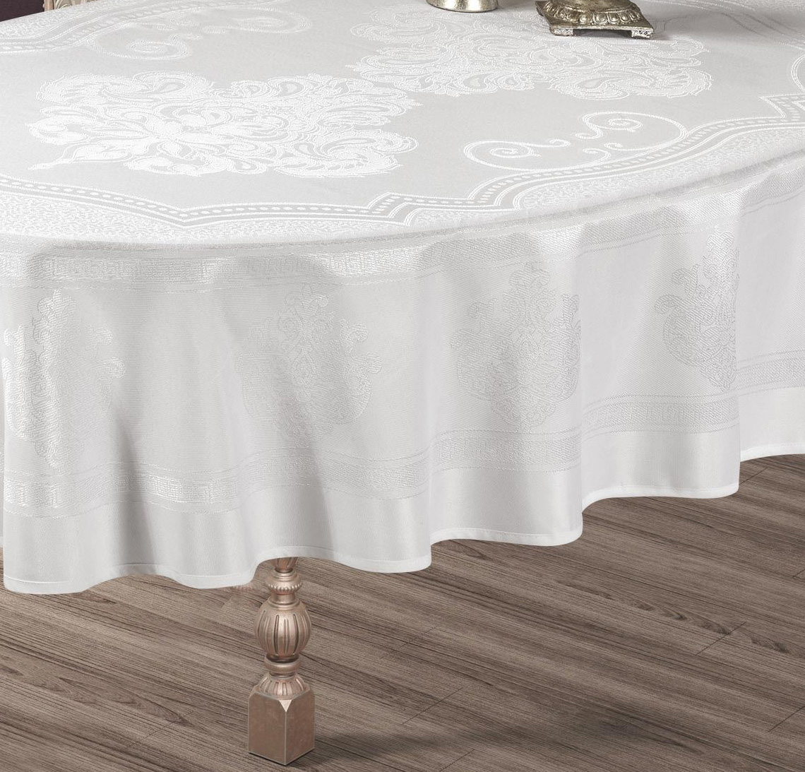 Скатерть Jacquard Tablecloth белая