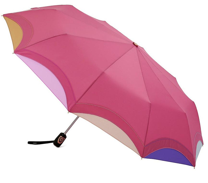 Женский зонт 110 розовый (полный автомат) 103 см Три слона рис. 1