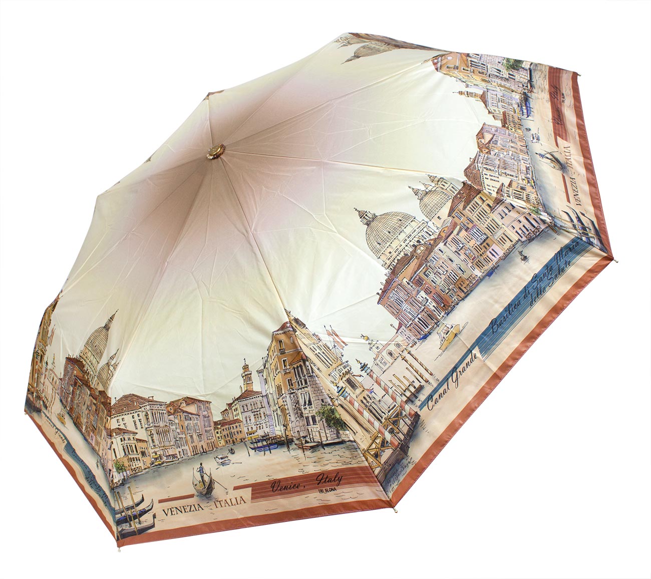 Женский зонт 233 A Венеция Италия (полный автомат) 102 см Три слона рис. 1