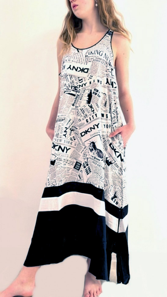 Платье из вискозы YI2622526 DKNY рис. 1