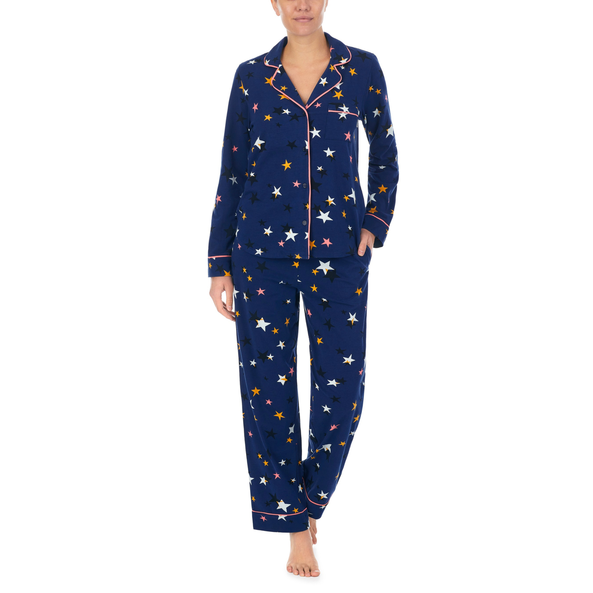Трикотажная пижама (жакет, брюки) YI2822489 синий DKNY