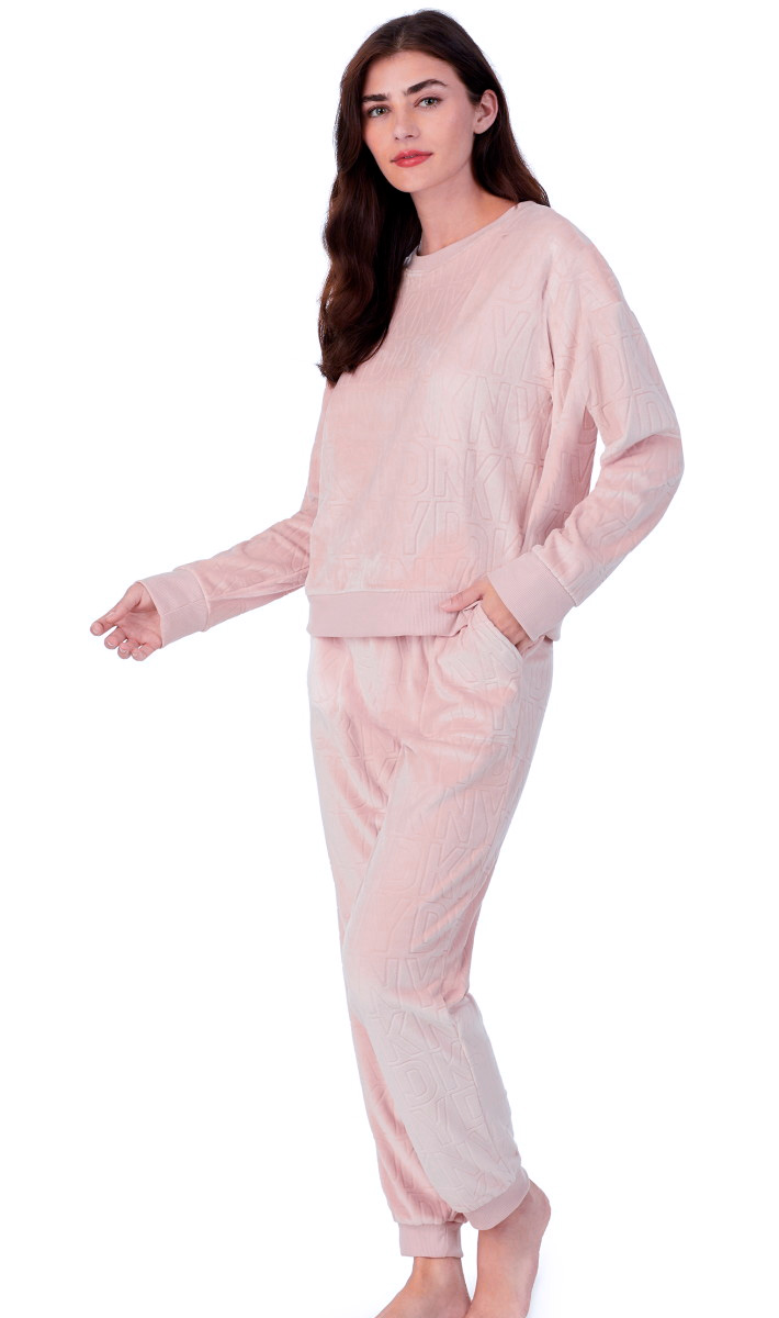 Женский комплект (кофта, брюки) YI2922600 розовый DKNY рис. 1