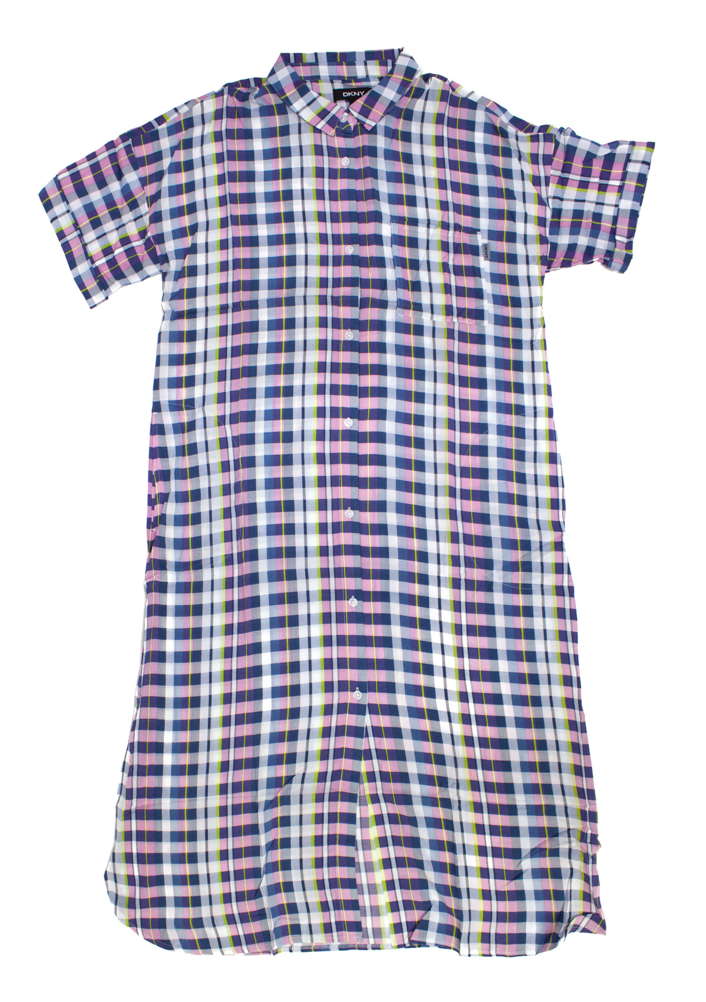 Платье-рубашка на пуговицах YI3022529 цветной DKNY