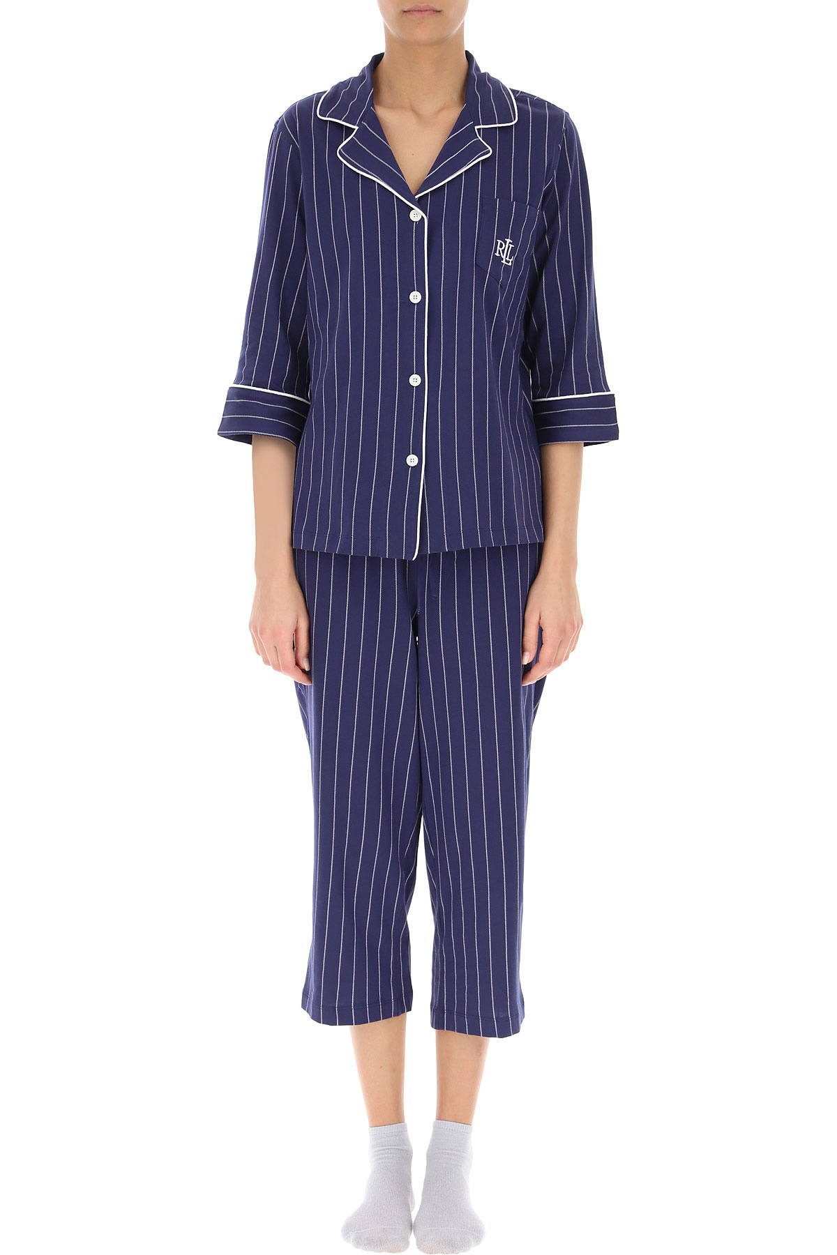 Трикотажная пижама (жакет, бриджи) I819702 полоска Ralph Lauren рис. 1