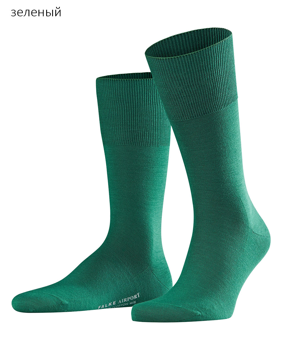 Мужские утепленные носки 14435 Airport Falke (зеленый), 43-44.