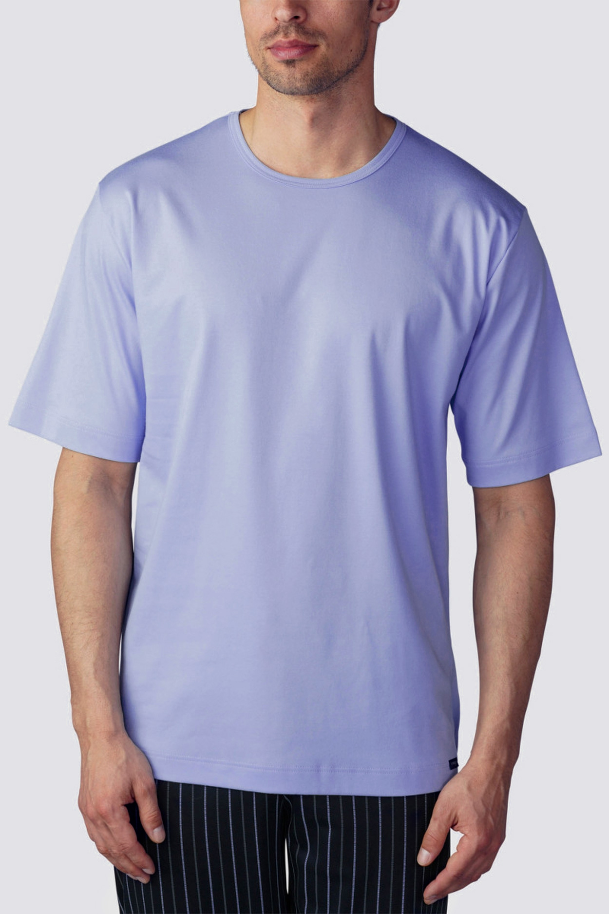 Мужская футболка 20430 голубой Mey рис. 1