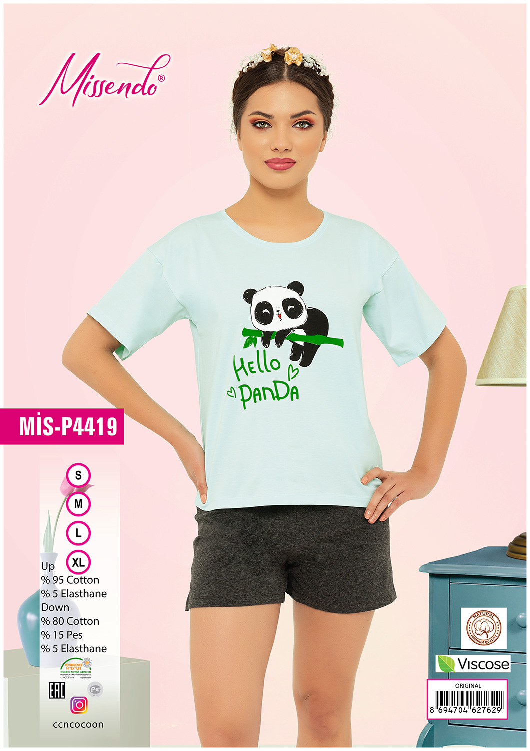 Комплект (футболка, шорты) P-4419 Missendo рис. 1