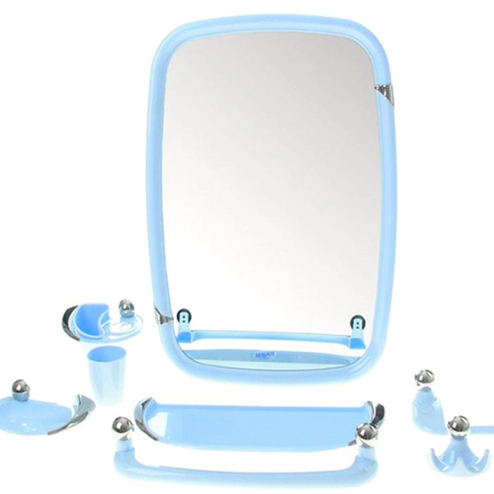 Набор для ванной комнаты НВ 10208001 "Вива классик" светл-голубой рис. 1