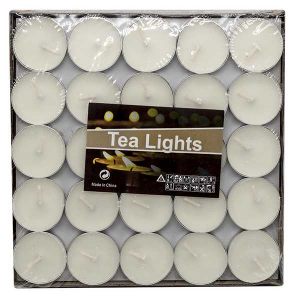 Свечи MC-1610204-1 чайные белые 50 шт