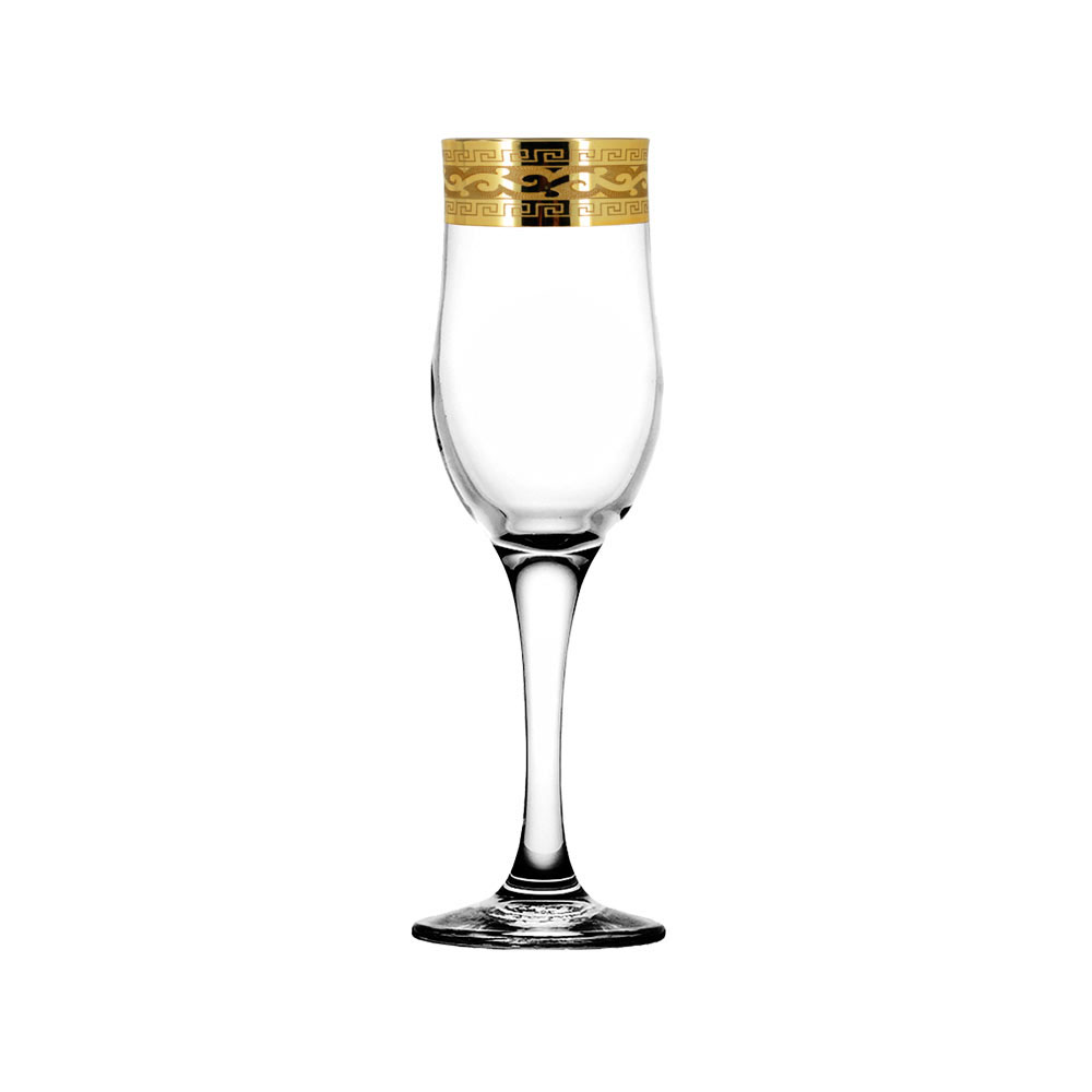 Набор EAV08-160/S 6 бокалов для шампанского 6 шт с узором "Версаче" 200 мл рис. 1