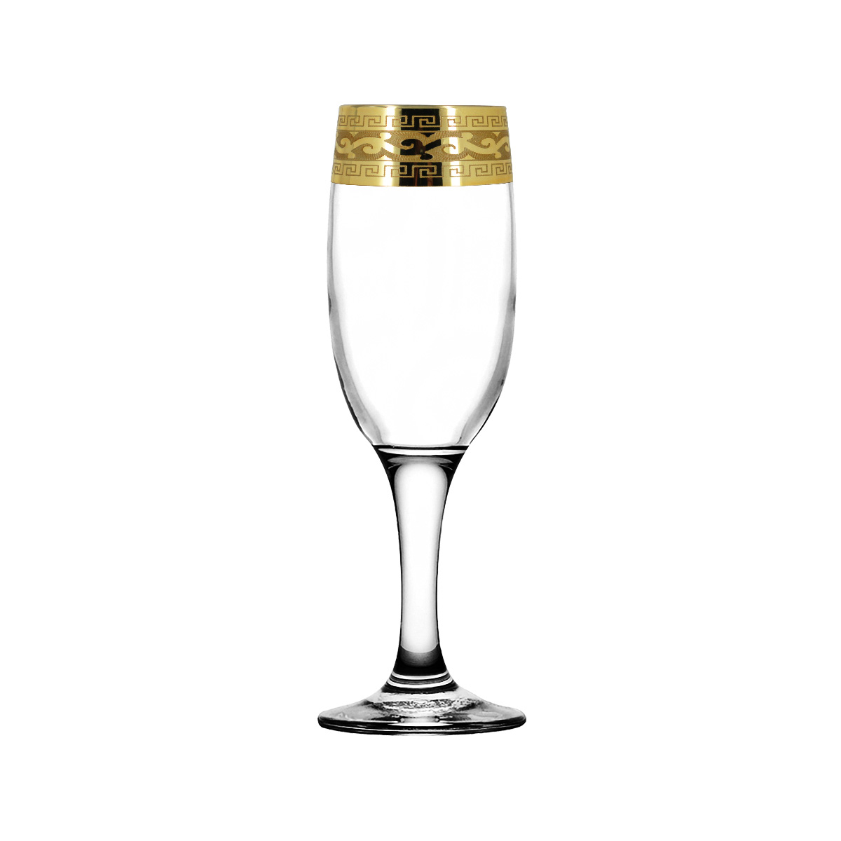 Набор - бокалы для шампанского EAV08-419/S 6 шт с узором "Версаль" 190 мл Гусь-Хрустальный рис. 1