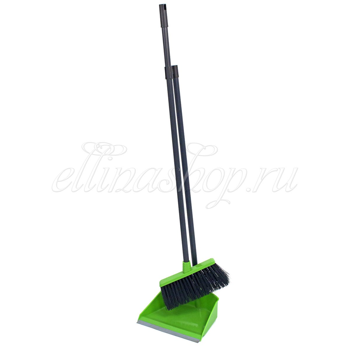 M5177 Набор для уборки Ленивка (щетка+совок) зеленый