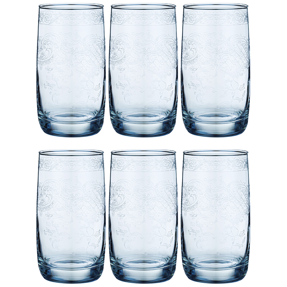 Набор стаканов 194-610 из 6 шт light blue ренесанс 330 мл