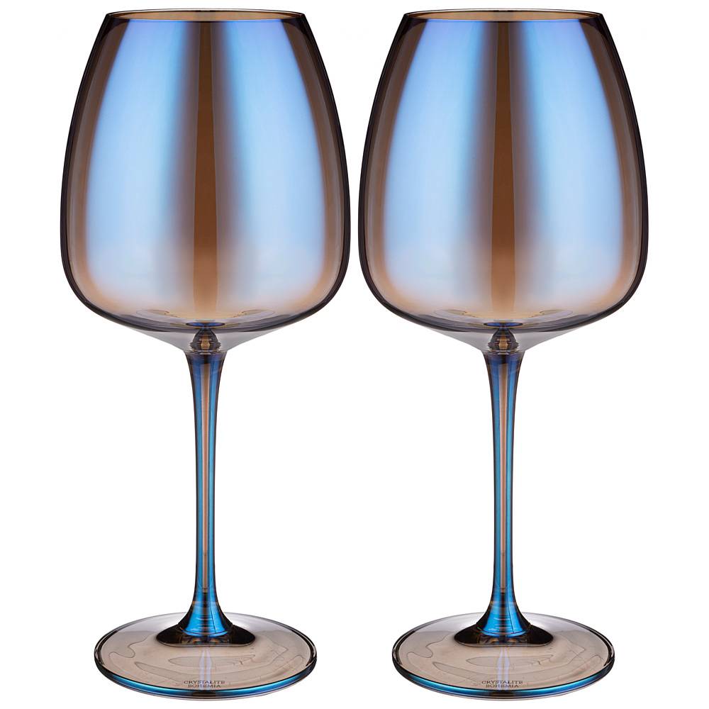 Набор бокалов для вина 194-661 из 2 шт серия alizee 610 мл цвет: лазурит рис. 1