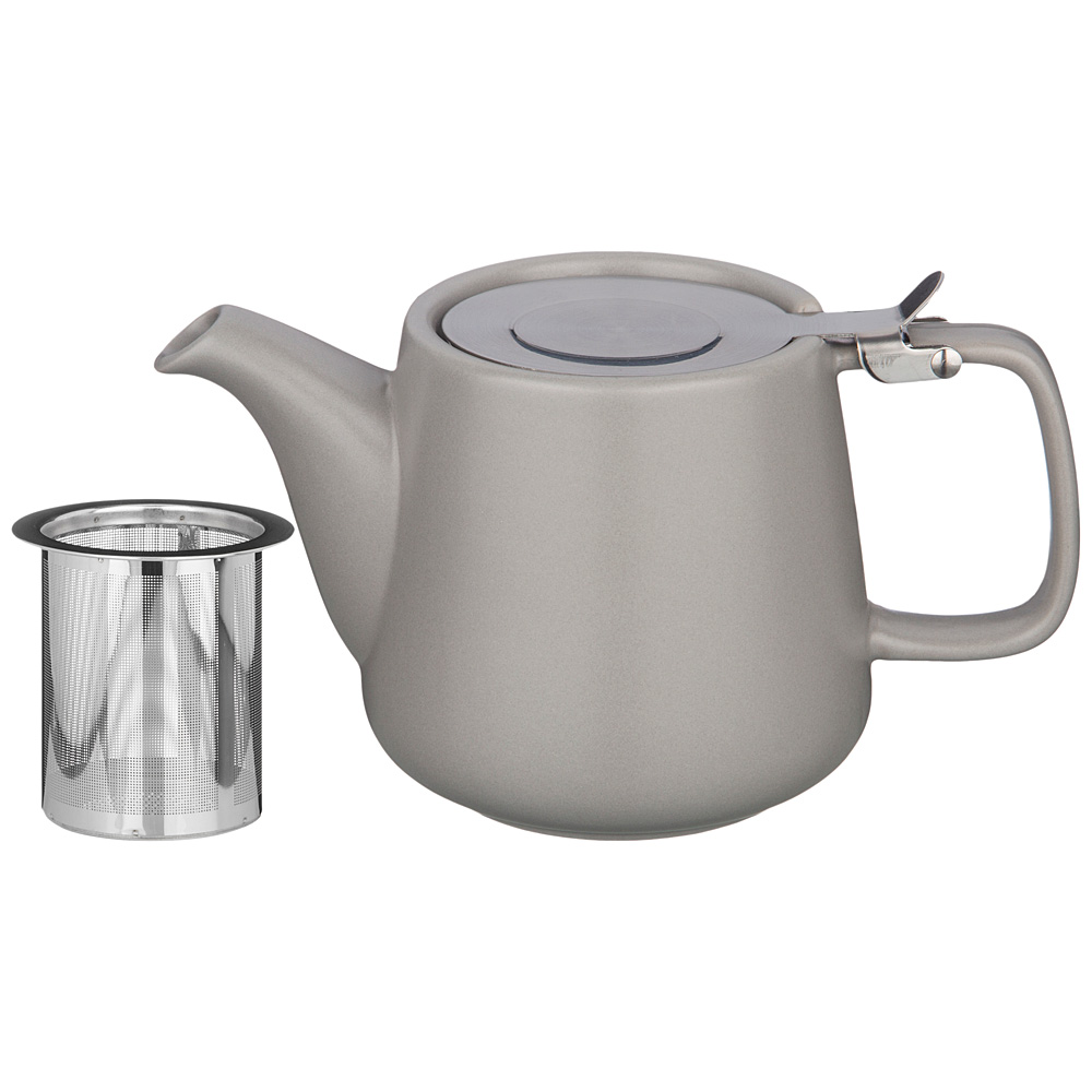 Чайник с ситом и крышкой 470-371 velour 500 мл, серый
