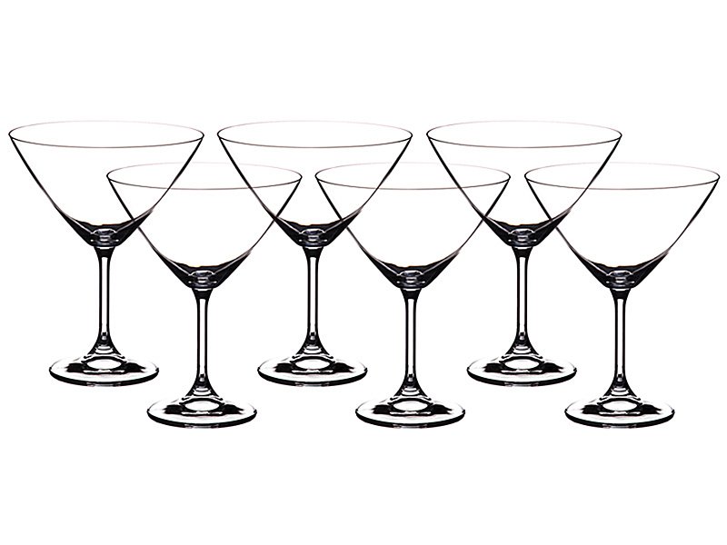 Набор бокалов 669-072 для мартини из 6 шт "Клара" 280 мл