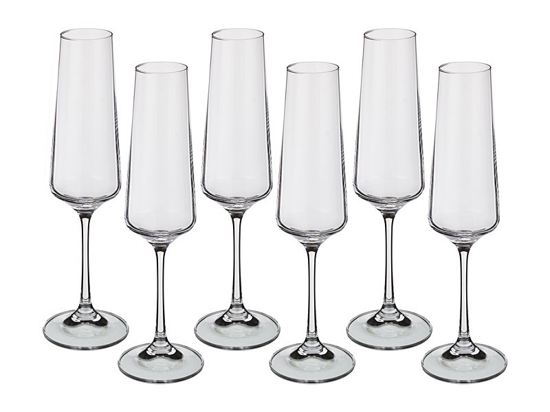 Набор бокалов для шампанского 669-157 из 6 шт. "Наоми" 160 мл