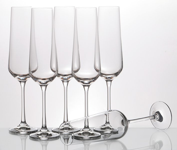 Набор бокалов 674-171 "Сандра" для шампанского из 6 шт, 200 мл