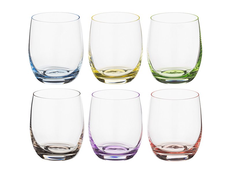 Набор стаканов для виски 674-412 из 6 шт "Rainbow" 300 мл