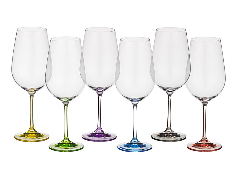 Набор бокалов 674-414 для вина из 6 шт "Rainbow" 350 мл рис. 1