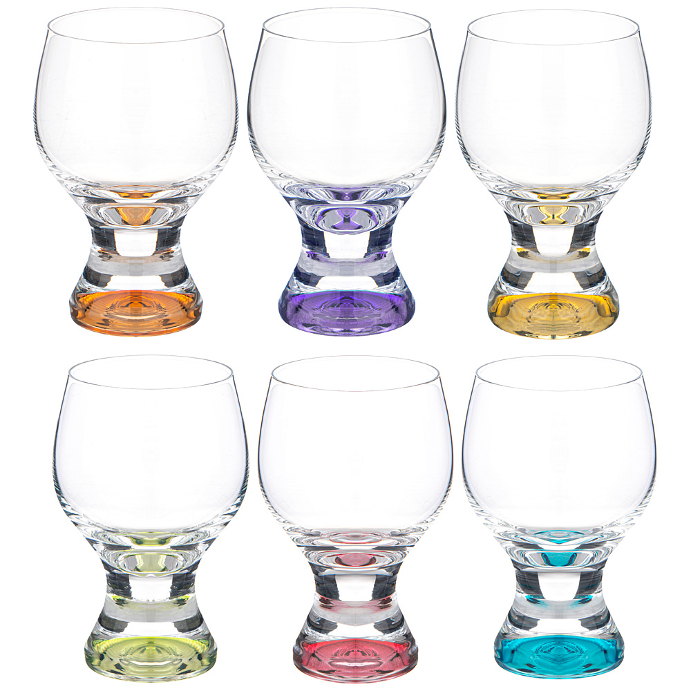 Набор бокалов для вина/воды 674-894 из 6 шт. gina colors 230 мл