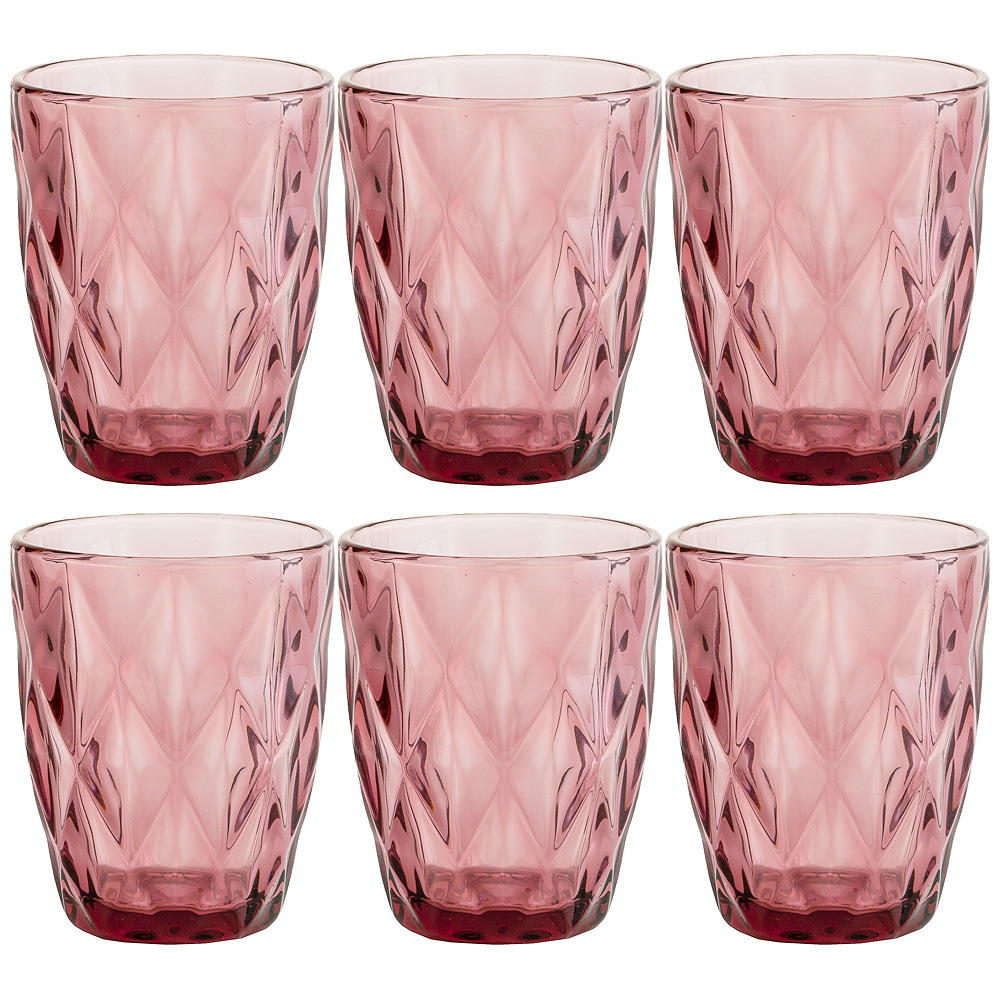 Набор стаканов 781-124 ромбо из 6 шт. серия muza color 240 мл рис. 1