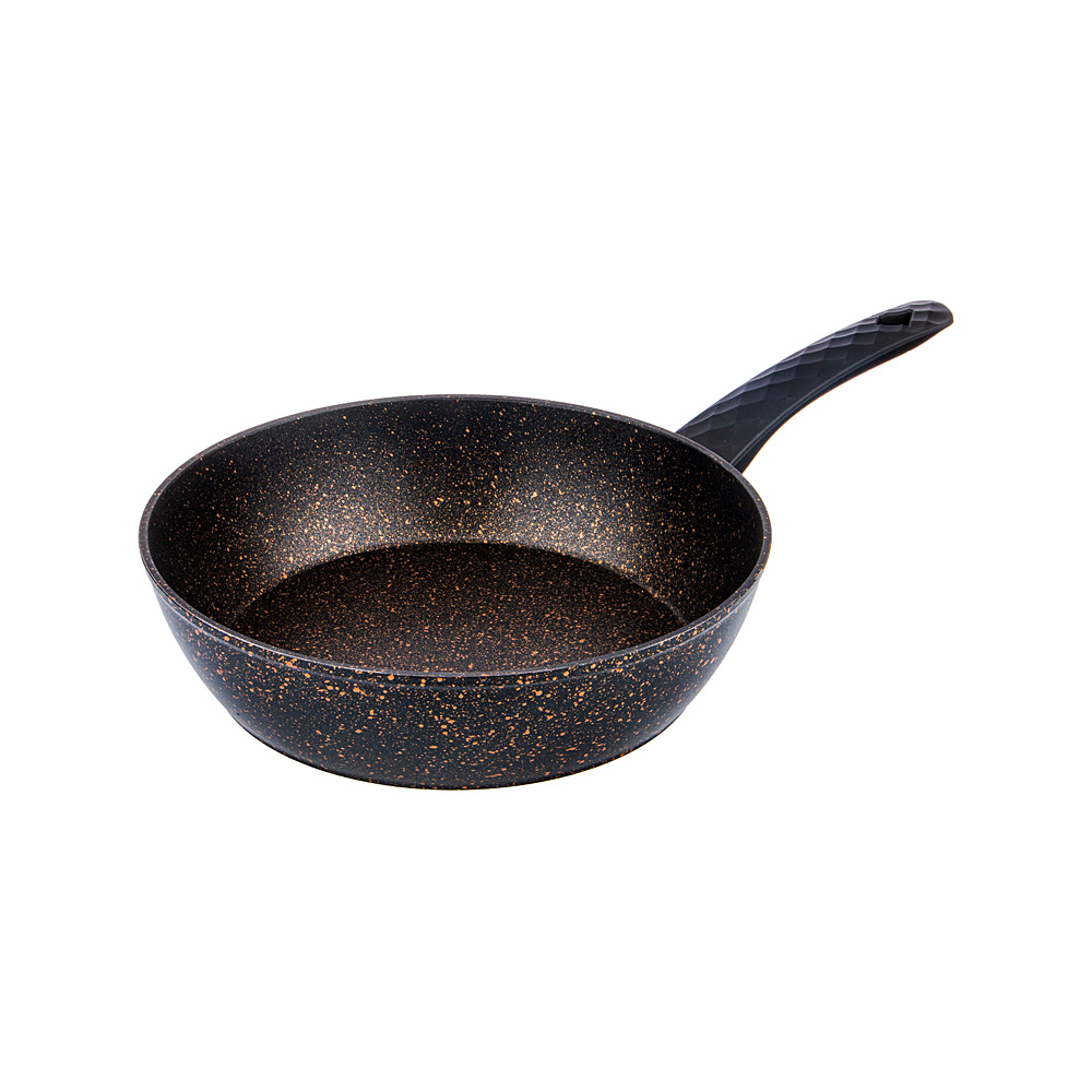 Сковорода 893-104 глубокая agness с антипригарным покрытием megastone, 24х6,5 см рис. 1