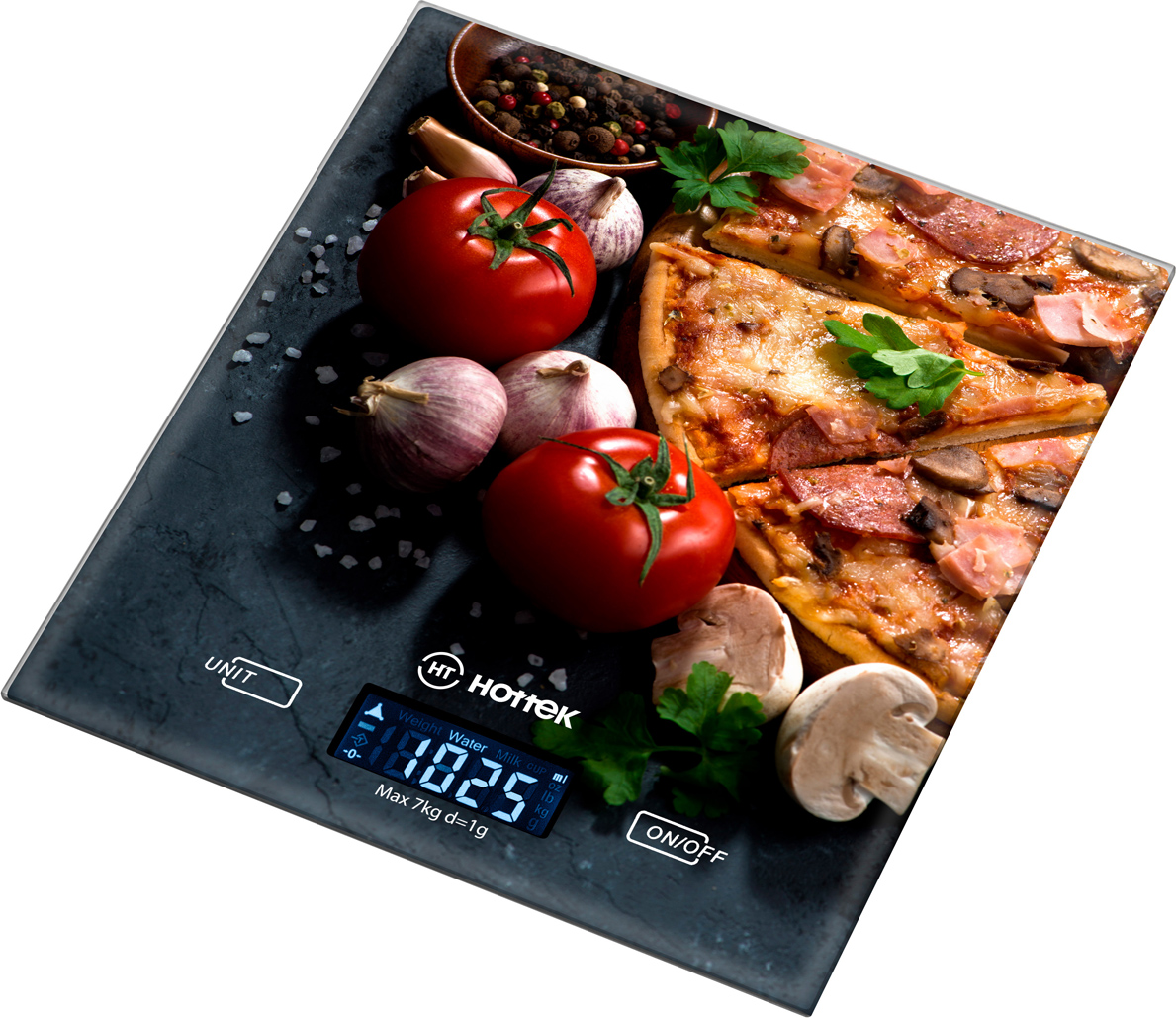 Весы кухонные "Пицца" Hottek ht-962-025 18*20 см