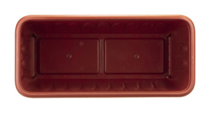 Балконный ящик М 3214 алиция с поддоном терракотовый 40x18,5x15,5 см