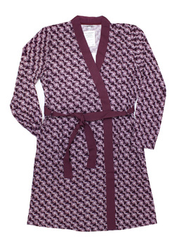 Женский трикотажный халат 212804-511 Exquisite бордовый Taub