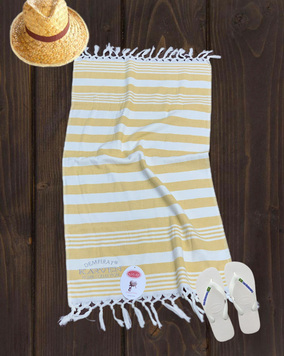 Махровое полотенце 3278 v1 желтый Karna