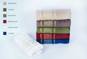 Махровое полотенце с вышивкой (1 шт) 3020-3022 Sarilice Karven
