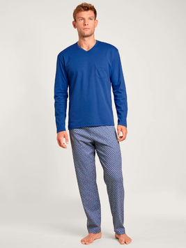 Трикотажный комплект (кофта, брюки) 43586 синий Calida
