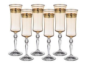 Набор бокалов 674-309 для шампанского из 6 шт "Грейс" 190 мл