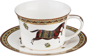 Чайный набор 760-041 "Лошадь" на 1 персону 2 пр. 240 мл