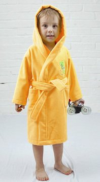 Детский желтый халат Baby из бамбука Five Wien