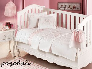 Family розовый детское белье в кроватку Tivolyo