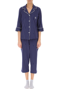 Трикотажная пижама (жакет, бриджи) I819702 полоска Ralph Lauren