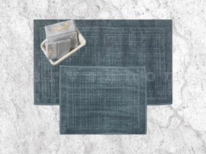 Комплект жаккардовых ковриков (60х100 + 50х60) Ekose темно-серый Karven