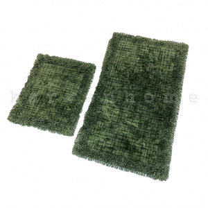 Комплект жаккардовых ковриков (60х100 + 50х60) Ekose Eskiеme хаки Karven