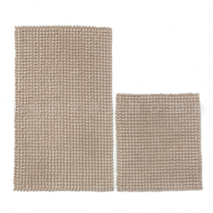 Комплект ковриков из микрофибры (60х100 + 50х60) Micro бежевый Karven