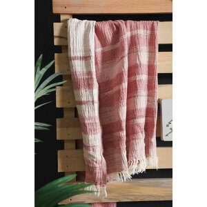 Хлопковое пляжное полотенце 90x160 (1 шт) MARTA V2 розовый Sarev