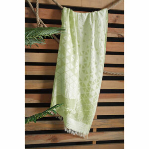 Хлопковое пляжное полотенце 90x160 (1 шт) RAISA зеленый Sarev