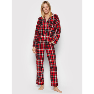 Трикотажная пижама (жакет, брюки) YI2822497F черный-красный DKNY