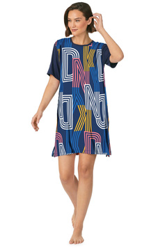 Трикотажное платье YI30014 (464) синий DKNY