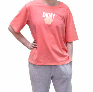 Женская футболка YI40002 коралловый DKNY