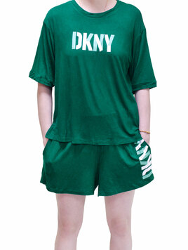 Комплект трикотажный (футболка, шорты) YI50006 зеленый DKNY