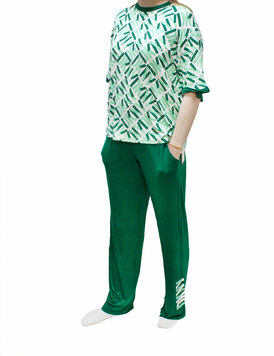 Комплект (футболка, брюки) YI70006 зеленый DKNY